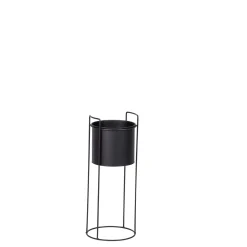 CASA Pluto Macetero Negro| Soportes Para Plantas