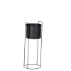 CASA Pluto Macetero Negro| Soportes Para Plantas