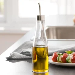 CASA Pure Aceitera Plateado, Transparente| Aceiteras