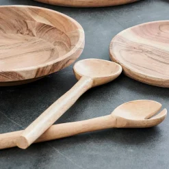 CASA Pure Luxury Conjunto Para Servir Natural| Cubierto Para Ensalada