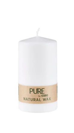 CASA Pure Vela Cilindrica Blanco| Velas