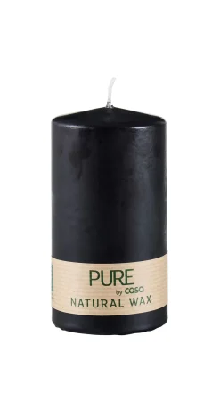 CASA Pure Vela Cilindrica Negro| Velas