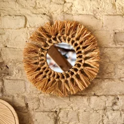 CASA Raffia Espejo Natural| Espejos
