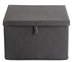 CASA Rango Caja De Almacenaje Gris Oscuro| Cajas De Almacenamiento