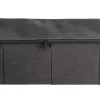 CASA Rango Caja De Almacenaje Con Cierre De Cremallera Gris Oscuro| Cajas De Almacenamiento