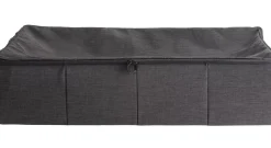 CASA Rango Caja De Almacenaje Con Cierre De Cremallera Gris Oscuro| Cajas De Almacenamiento