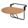 CASA Rava Mesa Plegable Mesa P/Balcon Natural| Conjuntos Para Balcon
