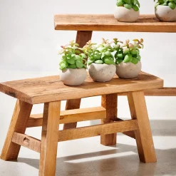 CASA Recycle Mesa Para Plantas Natural| Soportes Para Plantas