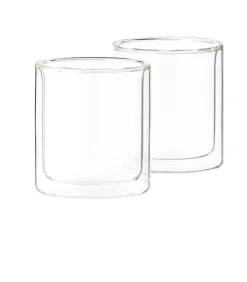 CASA Relax Vaso De Doble Pared Juego De 2 Transparente| Vasos Para Té