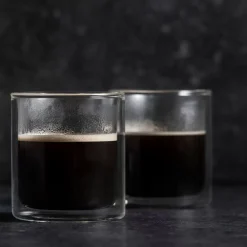 CASA Relax Vaso De Doble Pared Juego De 2 Transparente| Vasos Para Té