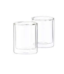 CASA Relax Vaso De Doble Pared Juego De 2 Transparente| Vasos Para Té