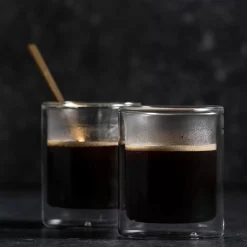 CASA Relax Vaso De Doble Pared Juego De 2 Transparente| Vasos Para Té
