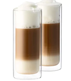 CASA Relax Vasos De Doble Pared Juego De 2 Transparente| Vasos Para Té