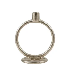 CASA Rings Candelabro Plateado| Candelabros