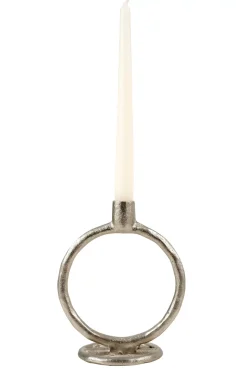 CASA Rings Candelabro Plateado| Candelabros