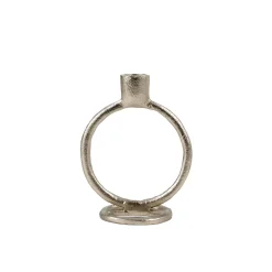 CASA Rings Candelabro Plateado| Candelabros