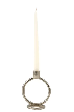 CASA Rings Candelabro Plateado| Candelabros