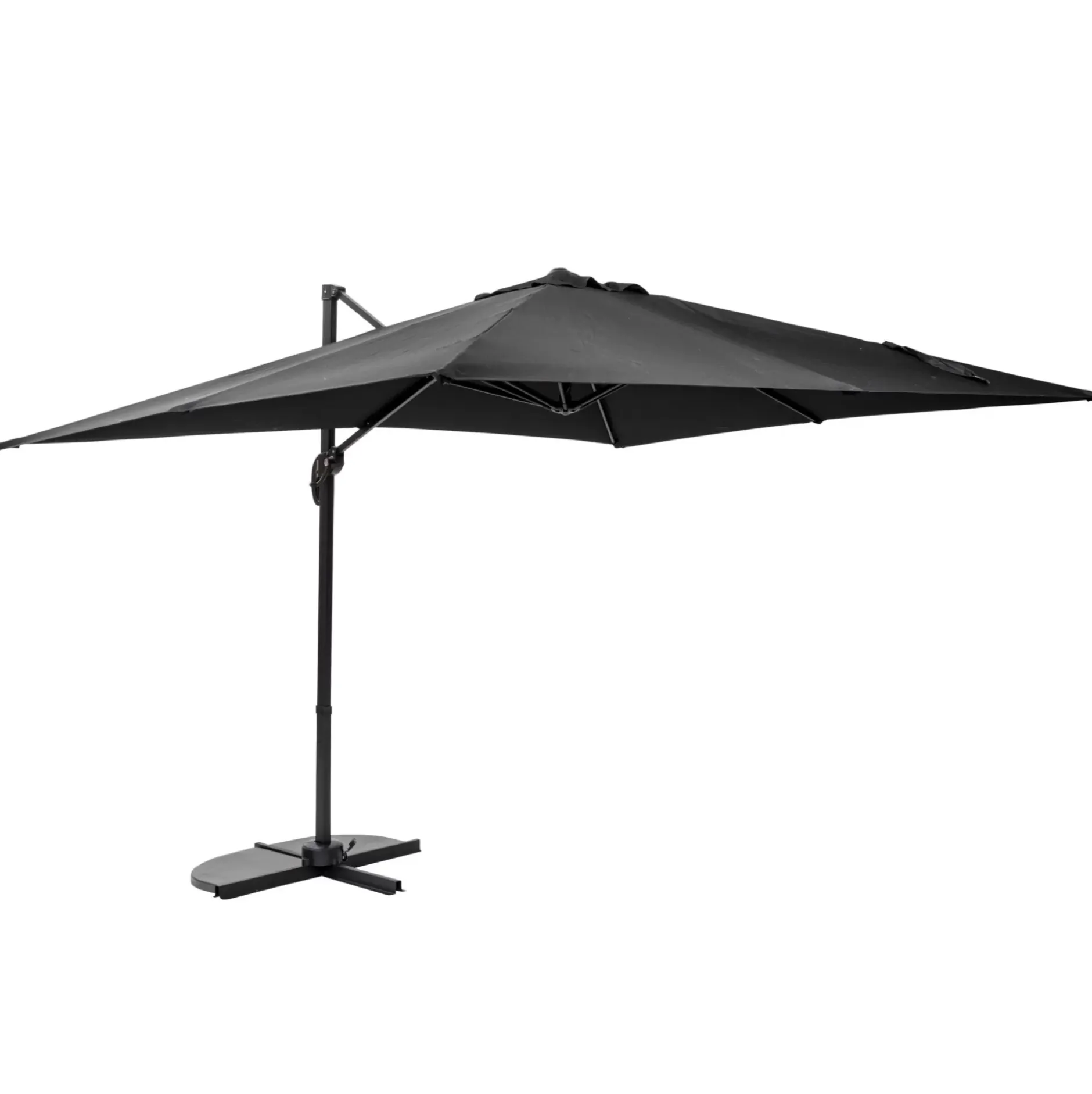 CASA Riva Parasol Colgante Sin Pie Negro| Parasoles