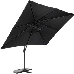 CASA Riva Parasol Colgante Sin Pie Negro| Parasoles