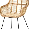 CASA Rotan Silla De Comedor Natural| Sillas De Comedor