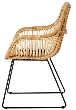 CASA Rotan Silla De Comedor Natural| Sillas De Comedor