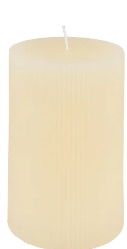 CASA Rustic Vela Estriada Blanco| Velas
