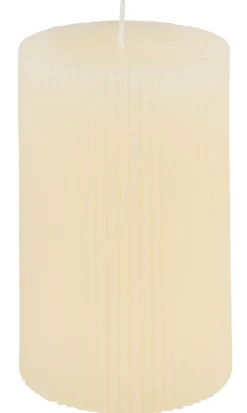 CASA Rustic Vela Estriada Marfil| Velas