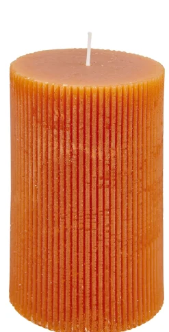 CASA Rustic Vela Estriada Marron| Velas