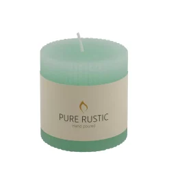 CASA Rustic Vela Estriada Menta| Velas