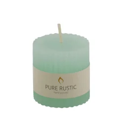 CASA Rustic Vela Estriada Menta| Velas