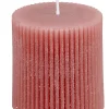 CASA Rustic Vela Estriada Morado| Velas