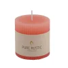 CASA Rustic Vela Estriada Naranja| Velas