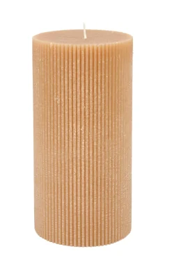 CASA Rustic Vela Rib Ocre| Velas