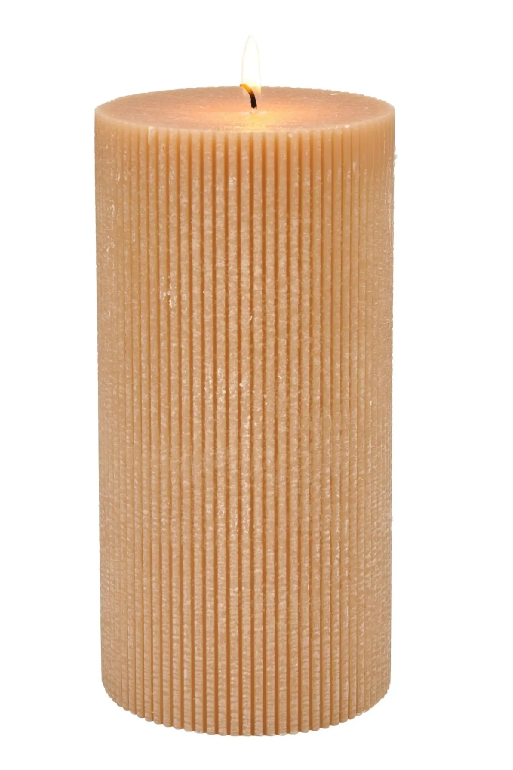 CASA Rustic Vela Rib Ocre| Velas