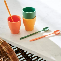 CASA Samba Cucharilla Para Coctel Amarillo| Accesorios Coctéles