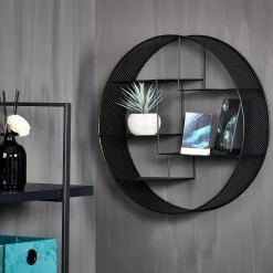 CASA Sanko Estanteria Para Colgar Negro| Estanterías