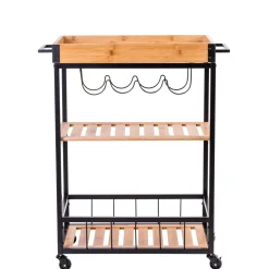 CASA Selmo Carrito De Cocina Natural| Carritos
