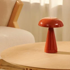 CASA Shroomlight Lampara De Mesa Naranja| Lamparas De Mesa