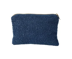 CASA Siera Bolsa De Maquillaje Azul Oscuro| Neceseres