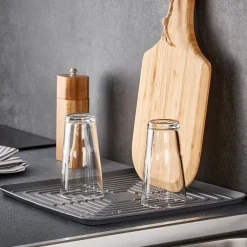 CASA Sink Tapete Para Escurrir Gris| Accesorios De Cocina