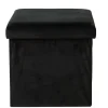 CASA Stor Puf Plegable Funcion Almac. Negro| Pufs De Almacenaje