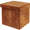 CASA Stor Puf Plegable Funcion Almac. Caramel| Pufs De Almacenaje