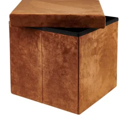 CASA Stor Puf Plegable Funcion Almac. Caramel| Pufs De Almacenaje