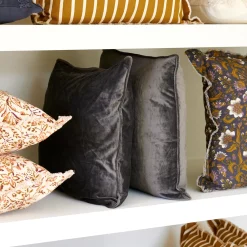 CASA Suave Funda Para Cojin Gris Oscuro| Fundas De Cojín