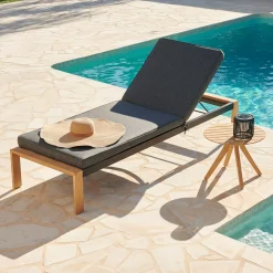CASA Teak Luxe Tumbona Natural| Hamacas De Exterior