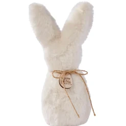 CASA Teddy Bunny Decoracion Crema| Figuras Decorativas
