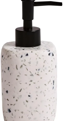 CASA Terrazzo Dispensador De Jabon Blanco| Accesorios De Tocador