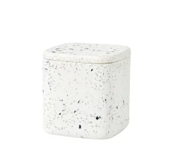 CASA Terrazzo Soporte De Algodones Blanco| Accesorios De Tocador