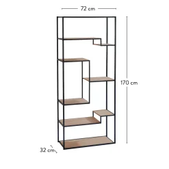 CASA Trapp Estanteria De Pared Marron| Estanterías
