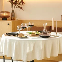CASA Uniline Mantel Blanco Apagado| Manteles